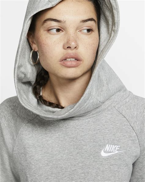 fleece-hoodie für damen nike sportswear essential|Nike Sportswear Essential Women's Funnel.